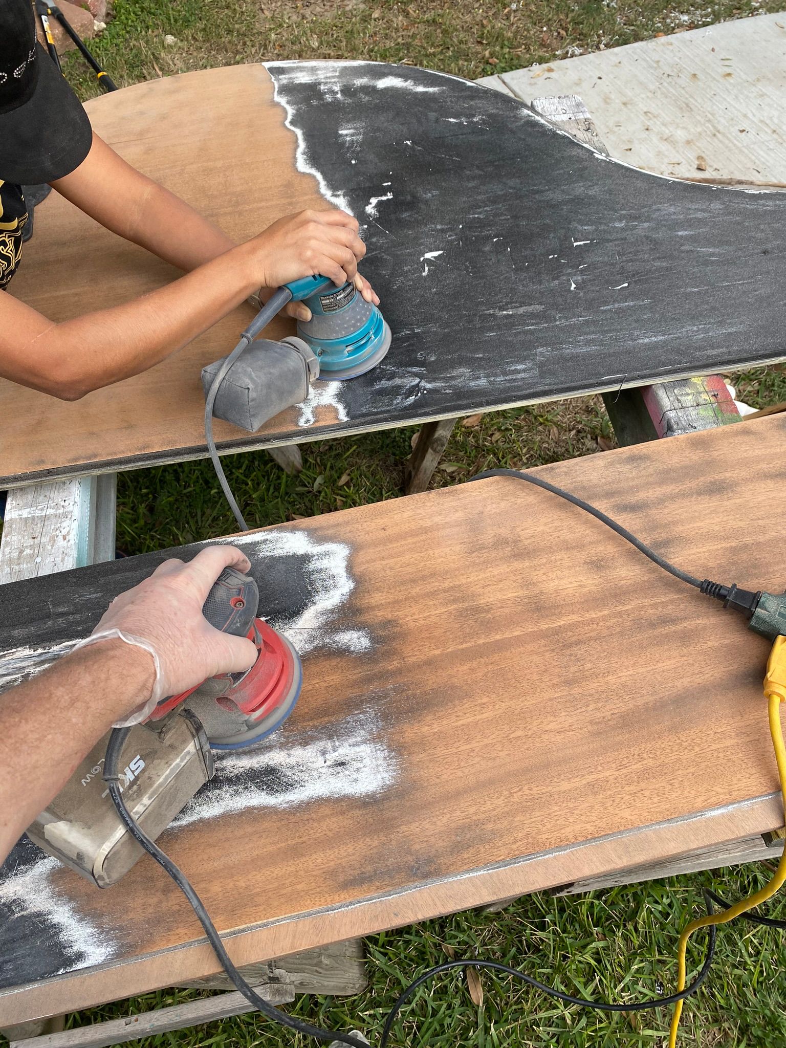 Sanding The Lid