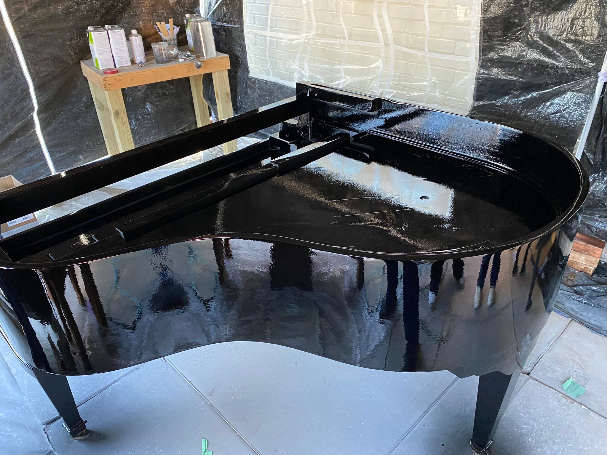 Piano after Clear Coat Applied 2